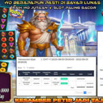 Pemain Epa*** menang Rp3,5 juta di slot Gates of Olympus 1000 di Rajaslot