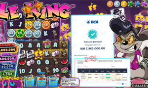 Pemain Ro9*** menang Rp2,57 juta di slot Le King di Rajaslot