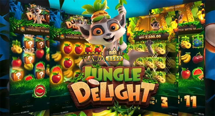Bukti kemenangan Jungle Delight di Rajaslot terbaru
