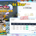 Pemain Bar*** menang Rp3 juta di slot Le Zeus Rajaslot
