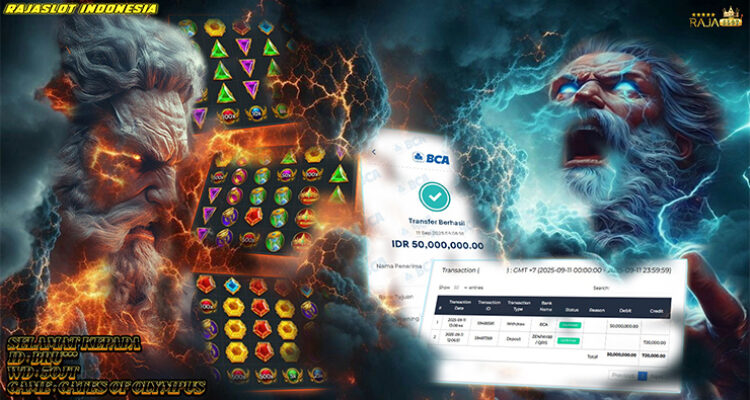 Menang Slot Gates of Olympus 11 September 2025 di Rajaslot