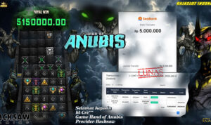 Menang Slot Hand of Anubis 10 September 2025 di Rajaslot