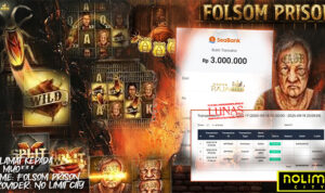 Pemain Yan*** menang Rp3 juta lewat 10 Free Spins Folsom Prison di Rajaslot