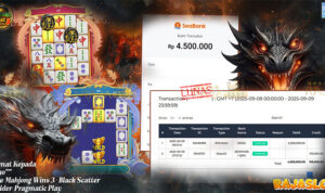 Pemain Nao*** menang Rp4,5 juta di slot Mahjong Wins 3 - Black Scatter di Rajaslot
