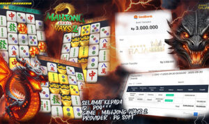 Pemain P09*** meraih Rp3.000.000 dari Mahjong Ways 2 di Rajaslot lewat 10x Free Spins