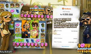 Pemain Rie*** menang Rp4.000.000 di Donut Division dengan 10x Free Spins di Rajaslot