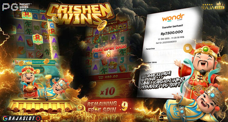 Pemain Owe*** menang Rp7,5 juta di slot Caishen Wins PG Soft di Rajaslot