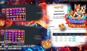 Pemain raih Rp20 juta lewat Free Spins Starlight Princess Super Scatter Pragmatic Play di Rajaslot