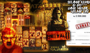 Pemain raih Rp2,5 juta lewat 10x Free Spins Mental 2 Nolimit City di Rajaslot