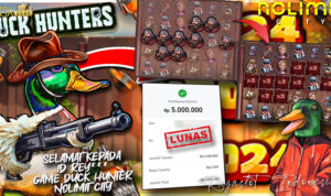 Pemain raih Rp5 juta lewat Free Spins Duck Hunter Nolimit City di Rajaslot