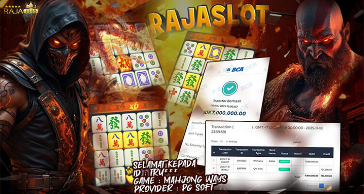 hasil Menang Slot Mahjong Ways 18 November 2025 di Rajaslot